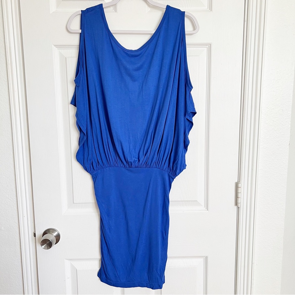 ASOS | Tie Back Colds Shoulder Sleeve Jersey Dress